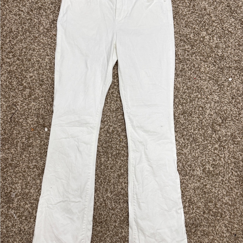 Women's White Flare Jeans